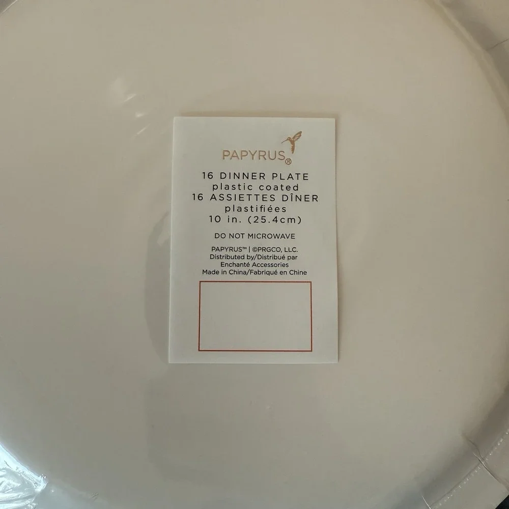 PAPYRUS Peppermint Candy Cane 48 Dinner Plates 10